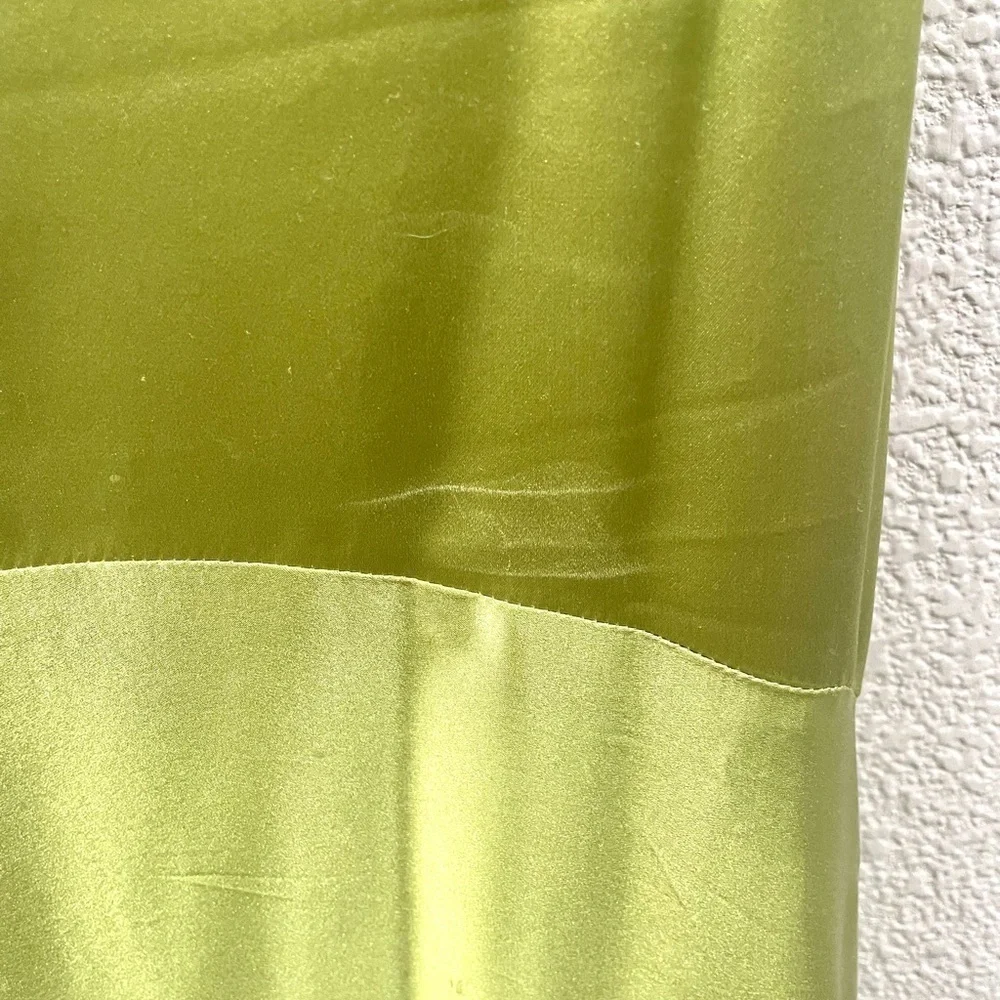 Jovani 100% SILK Green Beaded Backless Evening Gown Size 4 Formal Prom Dress - Picture 16 of 17
